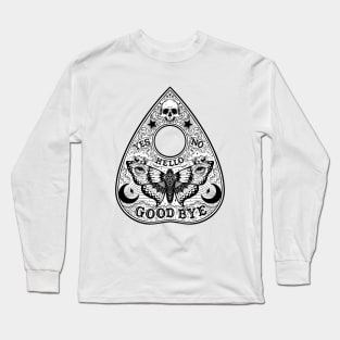 Ouija Planchette Board. Night Moth Long Sleeve T-Shirt